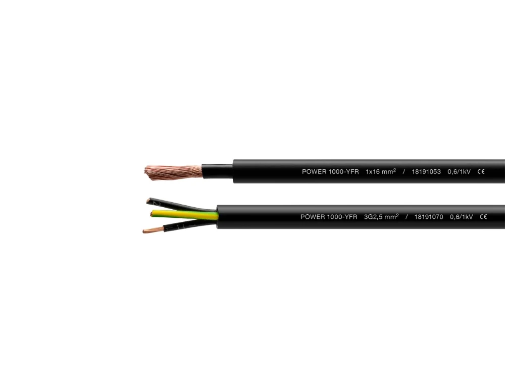 HELUKABEL POWER 1000-YFR 5G10 — kabel zasilająco-sterowniczy czarny, na metry