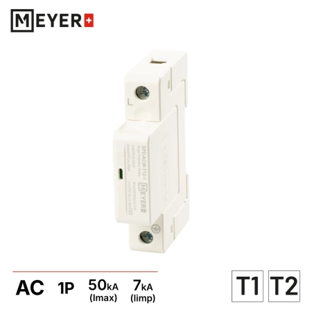 Meyer SPD-1-B+C — ogranicznik przepięć AC typ 1+2, 1P