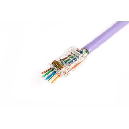 Wtyk RJ45 kat. 6 UTP przelotowy (8P8C) — do przewodu komunikacyjnego BMS