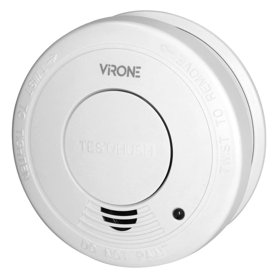 Virone SD-3 — bateryjny czujnik dymu 9 V, EN 14604